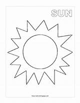 Sun Coloring Page – Free Printable sketch template