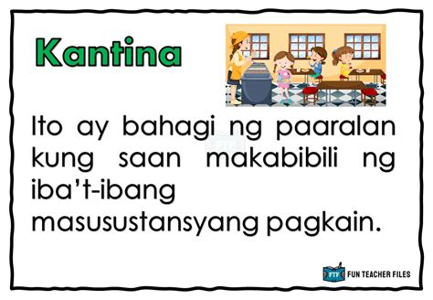 Bahagi ng Paaralan - Fun Teacher Files