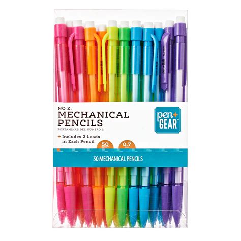 Pen+Gear Mechanical Pencils, Assorted Colors, 50 Count - Walmart.com