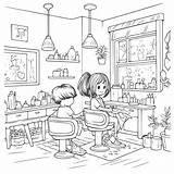 Hair Salon Coloring Pages Printable For Free Download sketch template