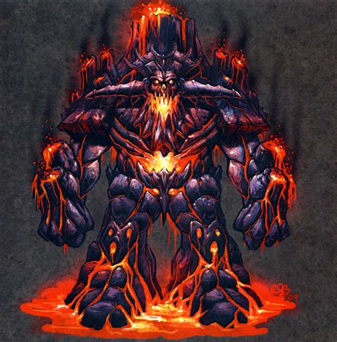 Lava Elemental Concept by RynoZebz on DeviantArt