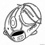 Baseball Glove Coloring Page 51853 41007 sketch template