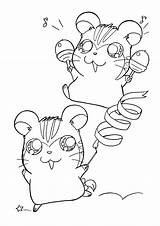 Hamtaro Coloring Pages sketch template