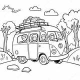 Fun Family Road Trip Coloring Page  Pagescom sketch template