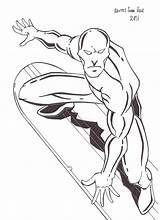 Elegant Free Silver Surfer Coloring Pages  Thousand Of The Best sketch template