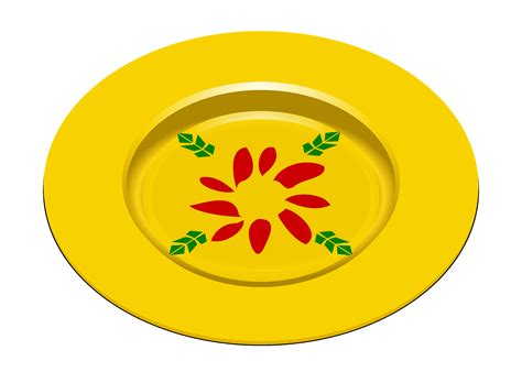 OnlineLabels Clip Art - Fast Food, Dishes Plate - Clip Art Library