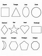 Shapes For Kids Coloring Pages sketch template