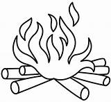 Campfire coloring Page  ColouringPages sketch template