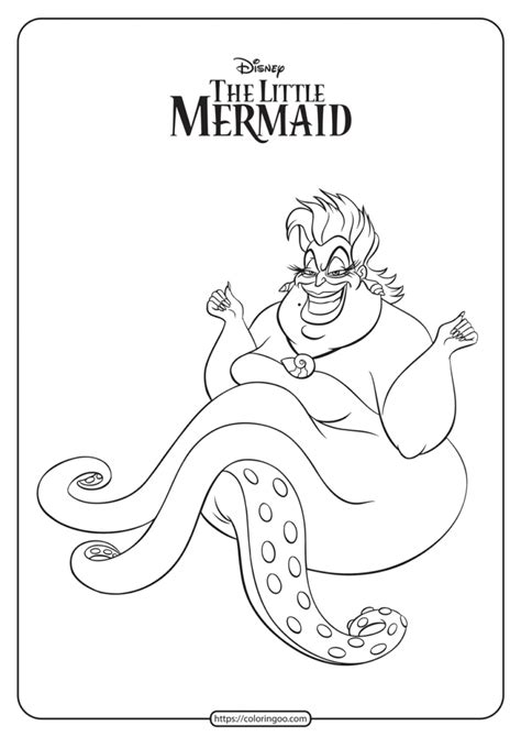 Little Mermaid Ursula Coloring Pages - NigelropBrady