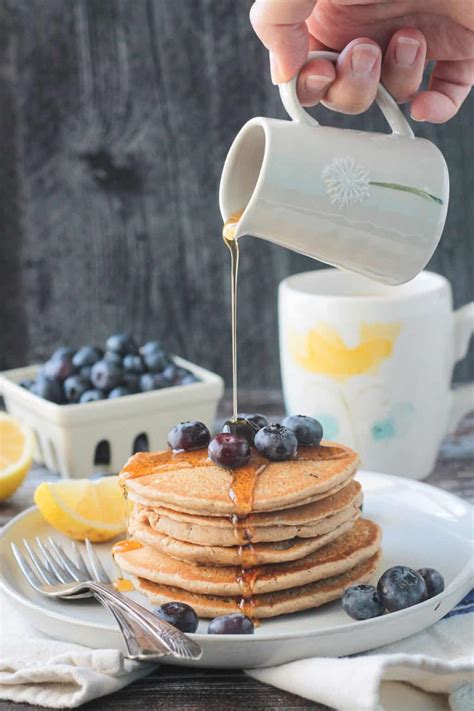 Vegan Oat Flour Pancakes (Gluten Free) ~ Veggie Inspired