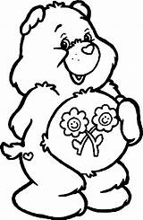 Coloring Page Care Bears Flower Me  Vrogueco sketch template