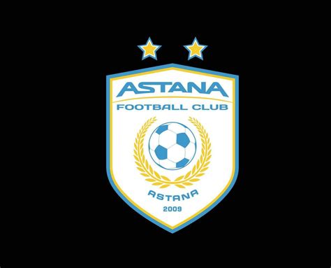 FC Astana Logo Club Symbol Kazakhstan League Football Abstract Design Vector Illustration With ...