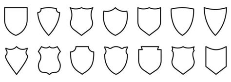 Shield Outline Vector Art, Icons, and Graphics for Free Download