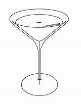 Martini Glass Coloring Page  Wecoloringpagecom sketch template