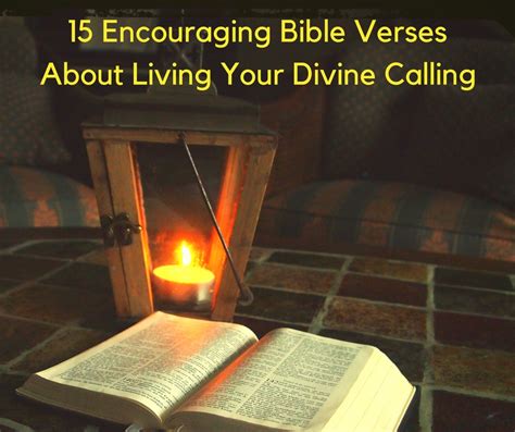 15 Encouraging Bible Verse about Divine Calling