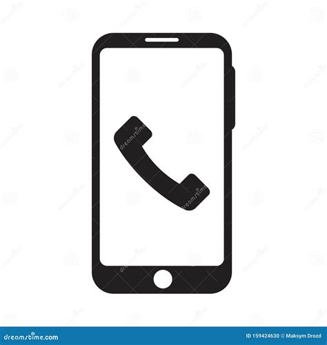 Phone Icon With Bubble. Vector Isolated Icon. Bubble Contact Message ...