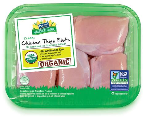 Perdue Harvestland Organic Fresh Boneless Skinless Chicken Thighs (1-2 lbs.) - Walmart.com ...
