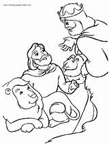 Daniel In The Lions Den color Page  Bible Story Coloring sketch template