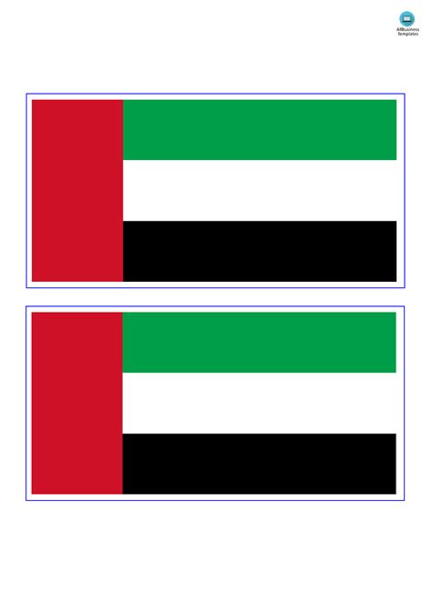 United Arab Emirates Flag | Templates at allbusinesstemplates.com