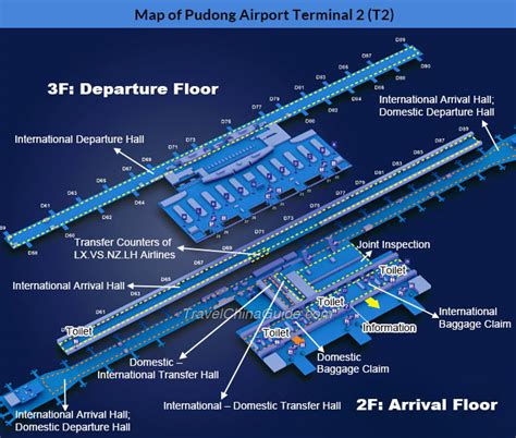 Shanghai Pudong Airport Maps: Terminal 1, 2 & PVG Terminal Shuttle