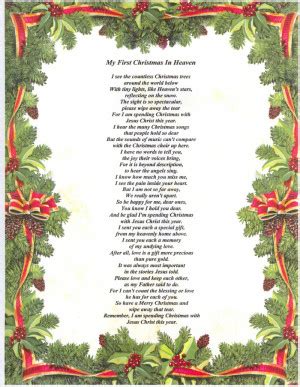 Christmas In Heaven Quotes And Poems. QuotesGram