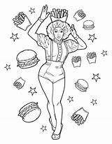 Drag Queen Adult Coloring Page / Digital Download Race  Etsy sketch template