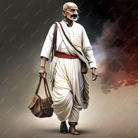 Premium AI Image | Mahatma gandhi indian freedom fighter