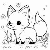 Fox Coloring Pages sketch template