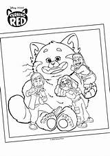 FREE Turning Red Coloring Sheets & Kids Activities  Home sketch template