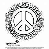 Girl Scout Coloring Printable Pages sketch template