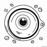 Cute Cartoon Eyeball Coloring Page 29785 23542 sketch template