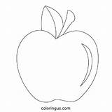 Apple Coloring Pages Free Printable PDF sketch template