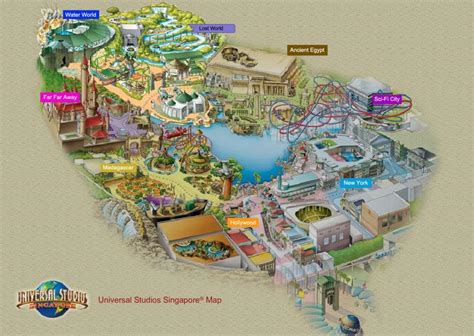 Resort world sentosa map map - Map of resort world sentosa map (Singapore)