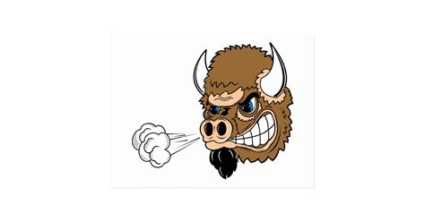 Snorting Bull Postcard | Zazzle