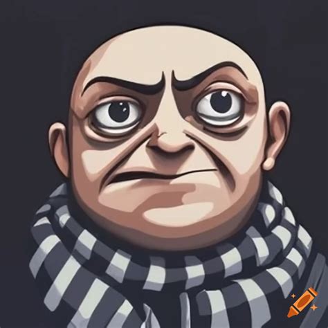 Pop art portrait of gru from despicable me on Craiyon