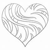 Coloriage Coeur  Coloriages à Imprimer Gratuits sketch template