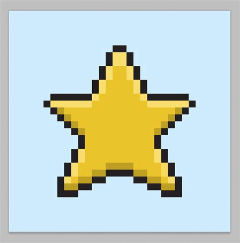 How to Make a Pixel Art Star - Mega Voxels