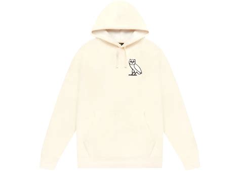 OVO Plush Owl Hoodie Cream Men's - SS22 - US