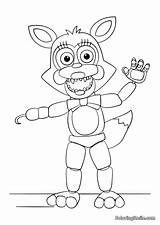 FNAF Animatronic Coloring Pages  Download Or Print For Free sketch template