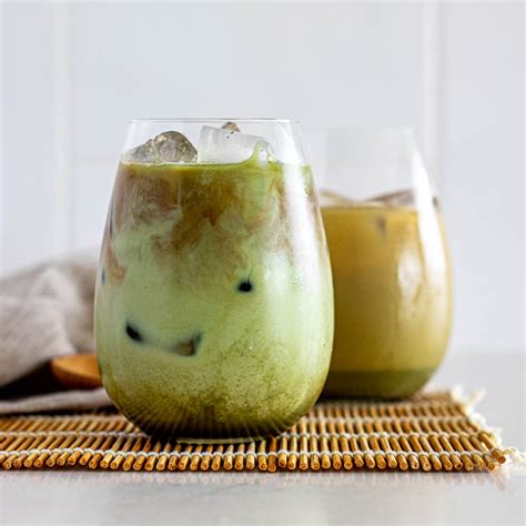 Dirty Matcha Coffee Latte – Milk and Pop