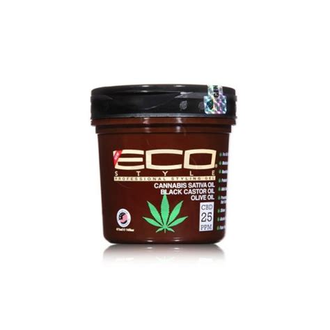 ECO Style Cannabis Sativa Oil, Black Castor Oil & Olive Oil Styling Gel 236ml | Toko Alexanderia
