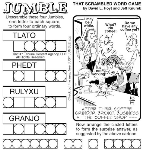 Jumble Puzzle Fun for Kids and Adults | BOOMER Magazine