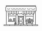 Store Coloring Page For Download  sketch template