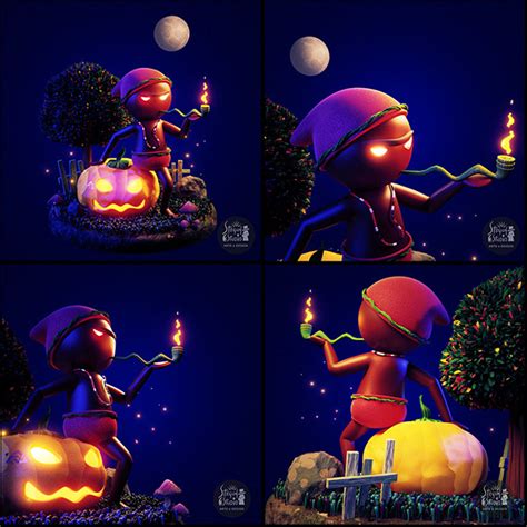 Saci Pererê - Halloween Version on Behance