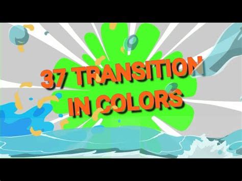 37 TRANSITION IN COLORS | GREEN SCREEN - YouTube