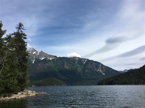 Ross Lake from Big Beaver campground looking toward Jack Mountain; USA : hiking