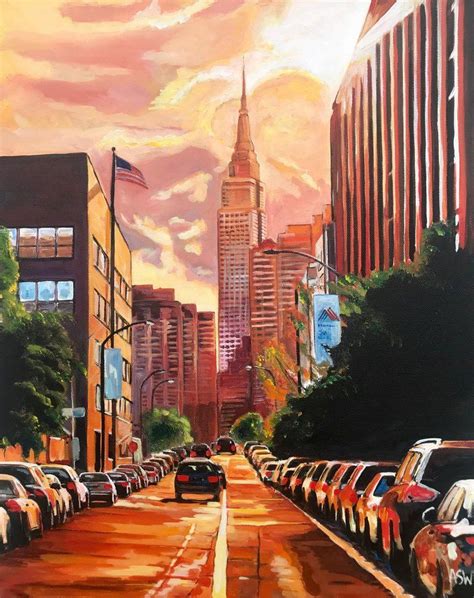 Angela Wakefield - Empire State Building Sunset New York Cityscape NYC ...