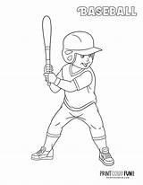 14 baseball Player coloring pages Free Sports Printables  Print Color sketch template