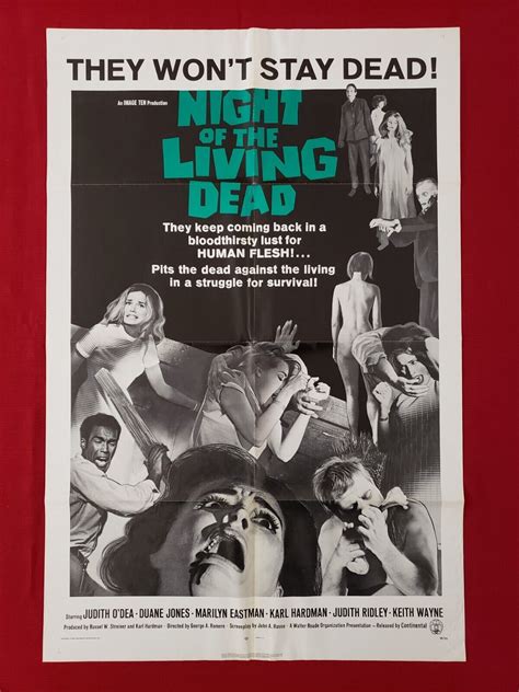 NIGHT OF THE LIVING DEAD 1968 ORIGINAL MOVIE POSTER GEORGE A. ROMERO'S HALLOWEEN | eBay