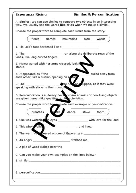 Pam Muñoz Ryan "Esperanza Rising" worksheets | Made By Teachers